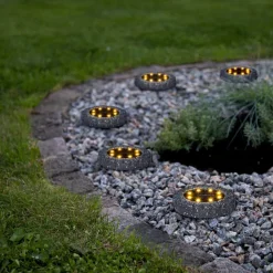 LAWNLIGHT Solcells-spotlight 2-Pack 11cm Grå