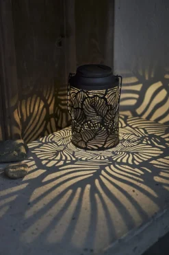 LEAFY Solcellslykta 17cm Svart