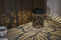 LEAFY Solcellslykta 17cm Svart