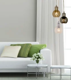 LEAH Fönsterlampa 13cm Rökgrå