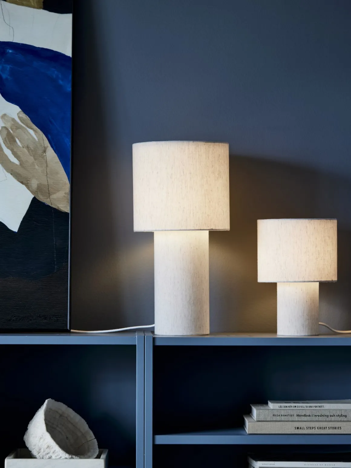 LEAH Lampfot E27 28cm Beige