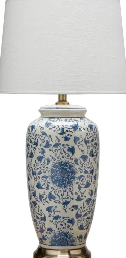 LI JING Lampfot 49cm Vit/Blå