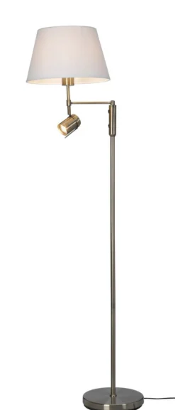 LIBRA Golvlampa 155cm Antik/Vit skärm