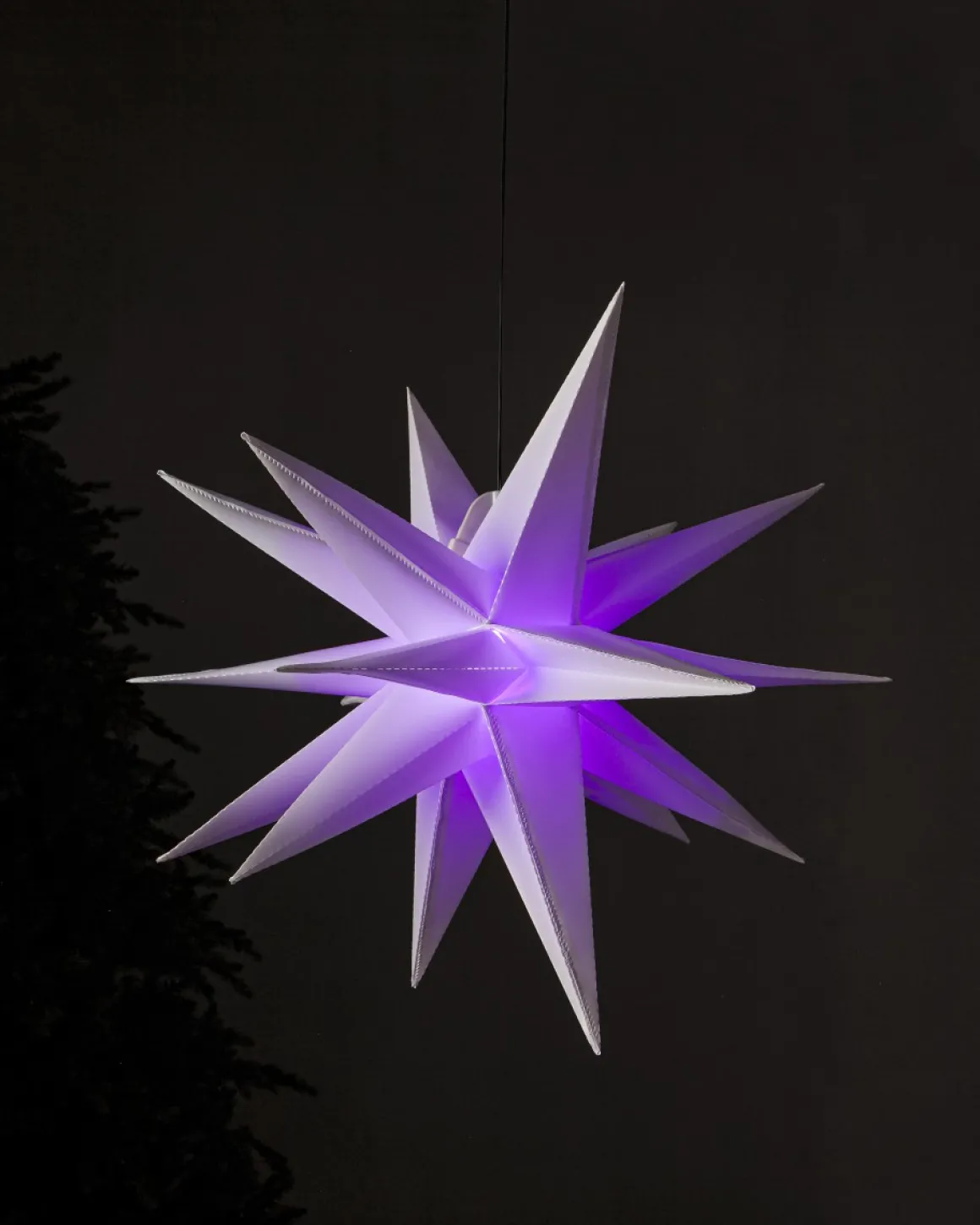 LIGHTY Lampupphäng Utomhus 750cm Svart/Multi