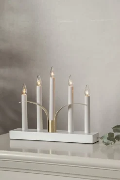 LILJA Ljusstake 5L 30cm Vit