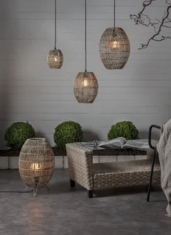 LINDE Golvlampskärm Utomhus 46cm Beige IP44