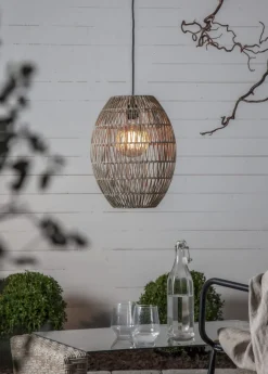 LINDE Lampskärm Utomhus 40cm Beige IP44