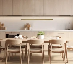 LINEA Taklampa 100cm Ljust trä