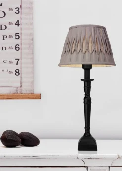 LINNE VECKAD Lampskärm 16/25cm Grå