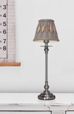 LINNE VECKAD Lampskärm 8/14cm Grå