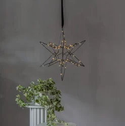 LIZZY Stjärna 47cm 60LED Svart
