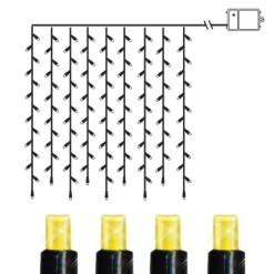 Ljusgardin Dura String LED Svart