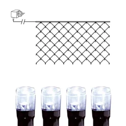 Ljusnät 2x1m Serie LED Kallvit/Svart