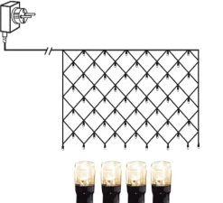 Ljusnät 2x1m Serie MicroLED Varmvit/Svart