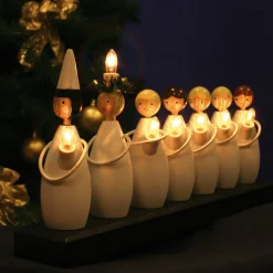 Ljusstake Luciatåg Vit