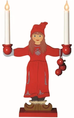 Ljusstake Sundborn Flicka