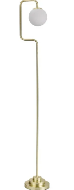 LONDON Golvlampa 146cm Borstad mässing