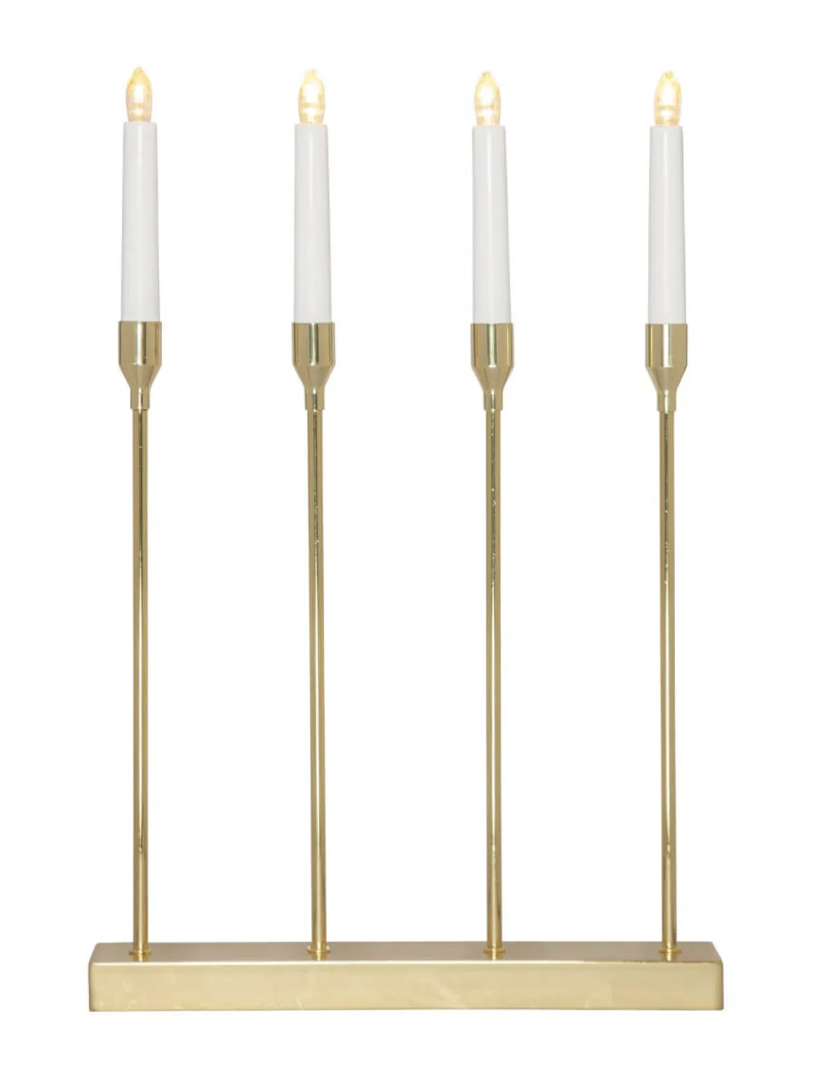 LOTTIE Ljusstake Batteri 4L 48cm Mässing