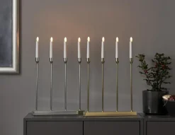 LOTTIE Ljusstake Batteri 4L 48cm Mässing