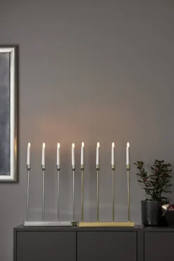 LOTTIE Ljusstake Batteri 4L 48cm Krom