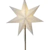 LOTTIE Stjärna på fot 55cm 50LED Mässing