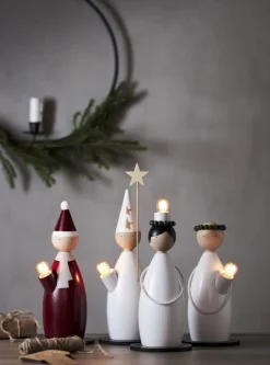 LUCIA CLASSIC Ljusstake 1L 28cm Röd