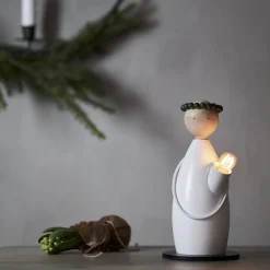 LUCIA CLASSIC Ljusstake 1L 24cm Vit