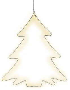 LUMIWALL Siluett Gran 45cm 60LED IP44