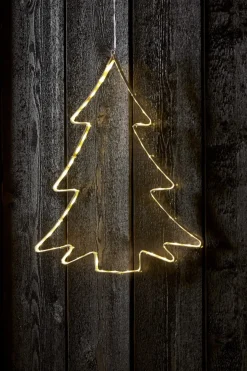 LUMIWALL Siluett Gran 45cm 60LED IP44