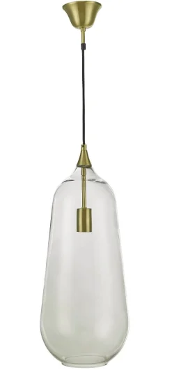 LUNA Takpendel 25cm Borstad Mässing/Klar