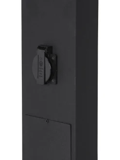 LUTON Stolpbelysning IP44 100cm Svart