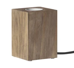 LYS Lampfot E27 10cm Brun