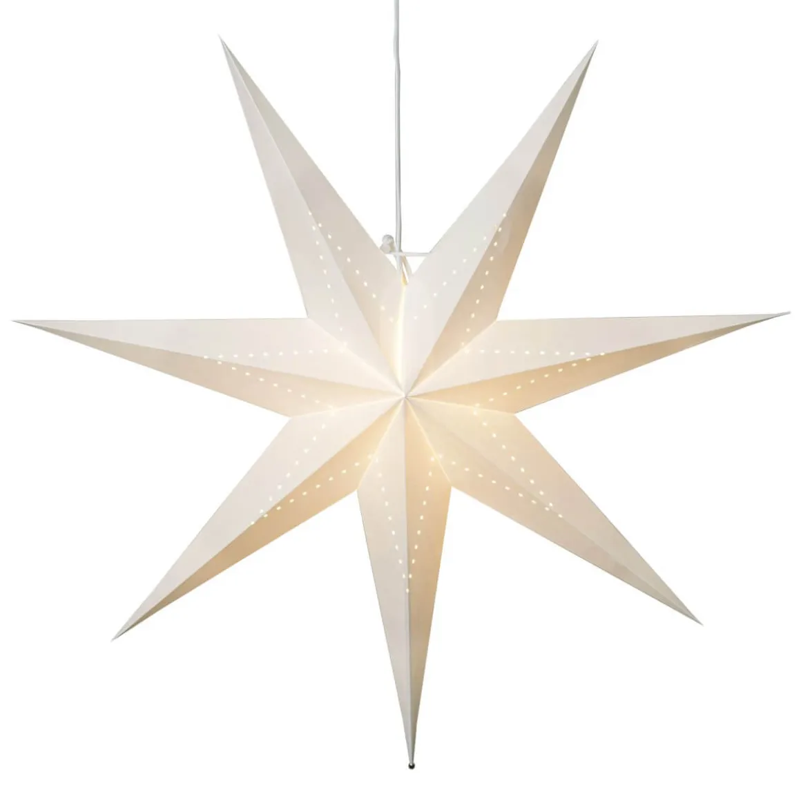 LYSA Pappersstjärna 70cm Vit