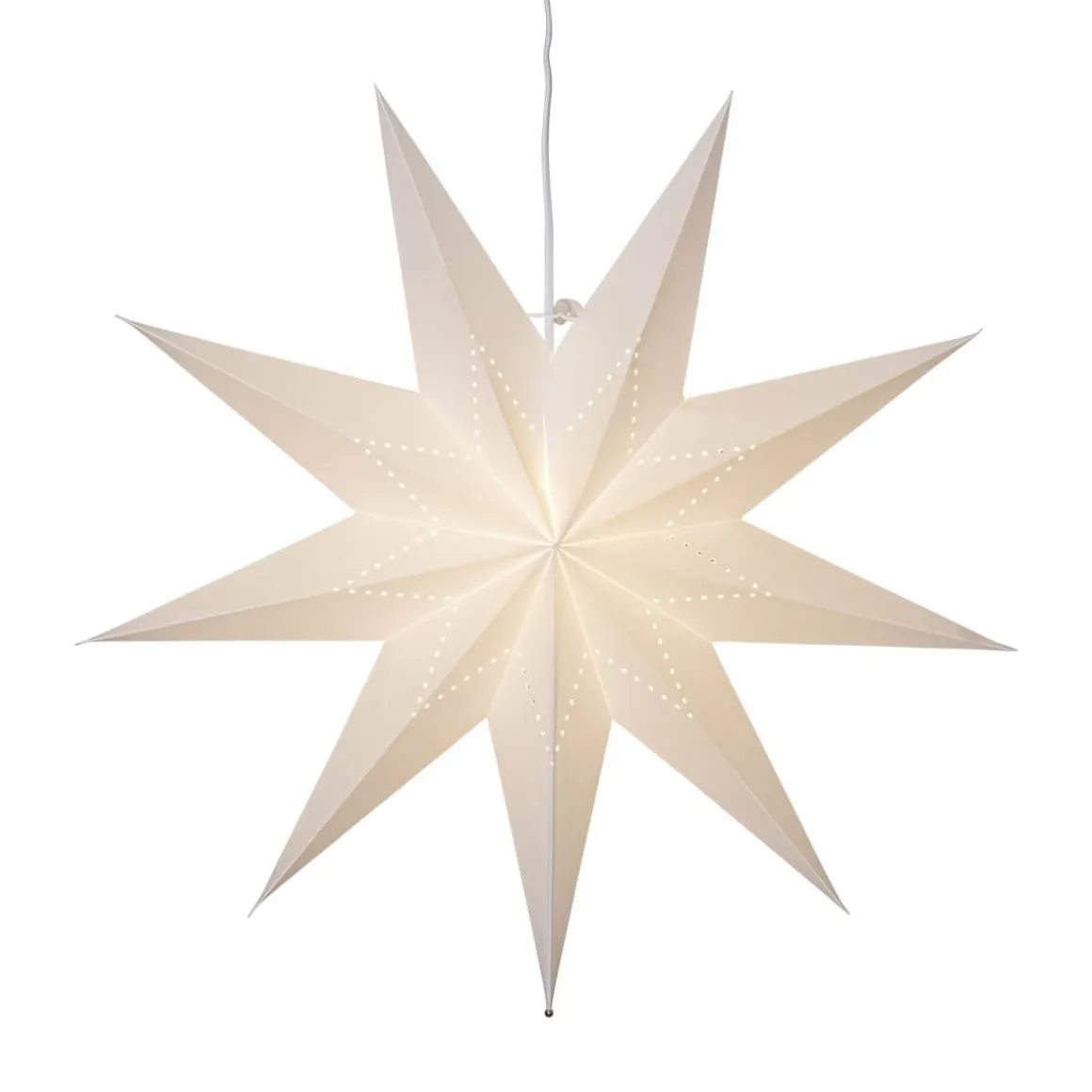 LYSA Pappersstjärna 60cm Vit