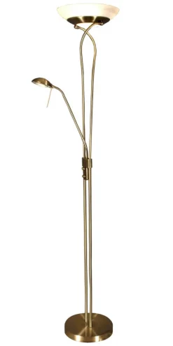 MALAGA Golvlampa Uplight Dimbar 180cm Antik