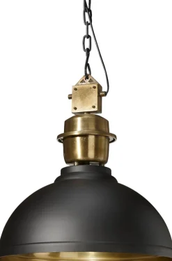 MANCHESTER Taklampa 52cm Svart/Mässing