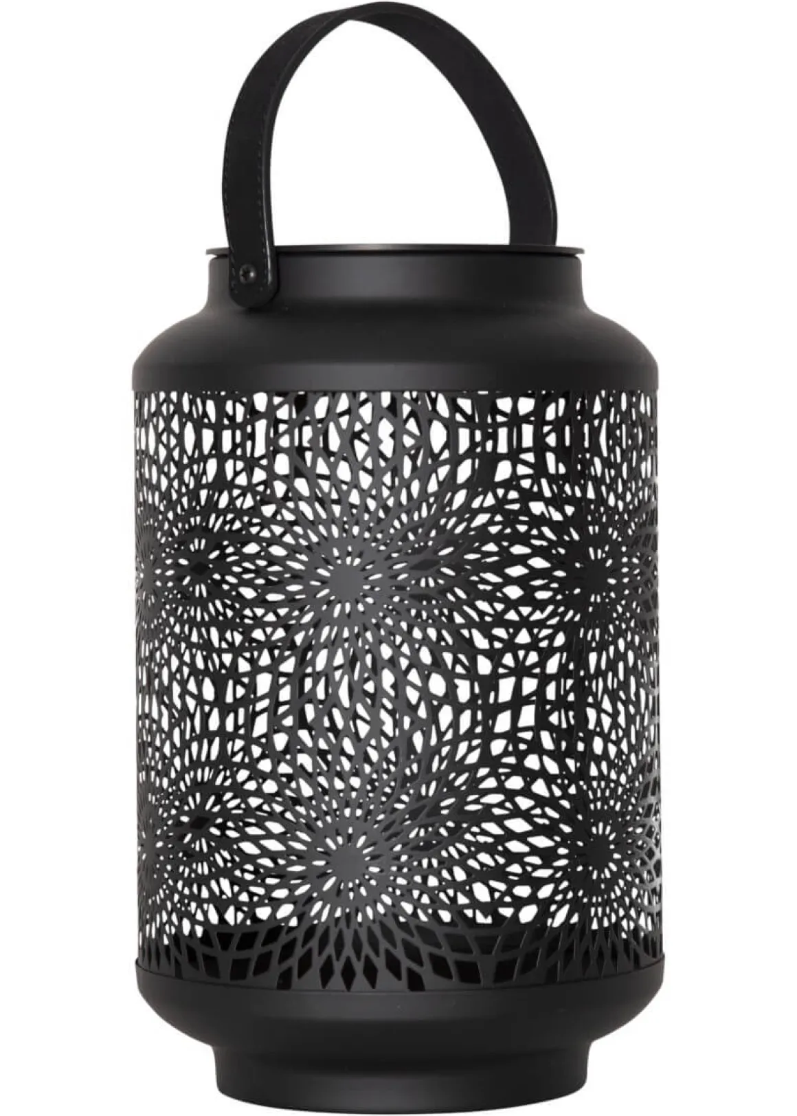 MANDALA Solcellslykta 30cm Svart