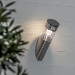 MARBELLA Vägglykta Solcell Sensor 29cm Rostfritt Stål