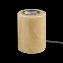 MARBLE Lampfot E27 10,5cm Beige Polerad