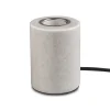 MARBLE Lampfot E27 10,5cm Blank Vit