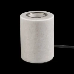 MARBLE Lampfot E27 10,5cm Blank Vit