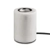 MARBLE Lampfot E27 10,5cm Mattvit