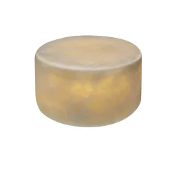 MARBLE Silkesmatt Bordsljus Äkta Marmor 8x4cm Amber