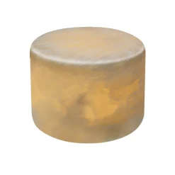 MARBLE Silkesmatt Bordsljus Äkta Marmor 8x6cm Amber