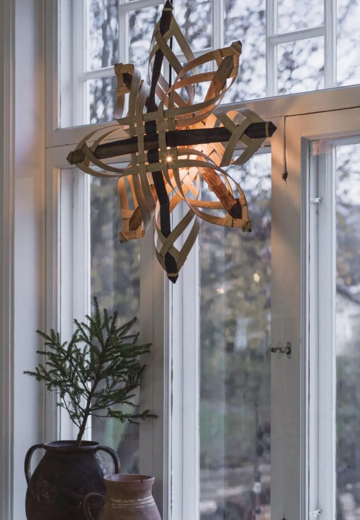 MARY Adventsstjärna 46cm Natur Rotting