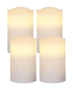 MAY LED-Blockljus 4-pack 12,5cm Vit