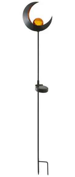 MELILLA MÅNSKÄRA Solcells-Dekoration 85cm Amber/Svart