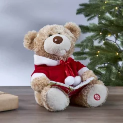 MERRY PAL Inomhusdekoration Julbjörn Batteri 28cm Beige