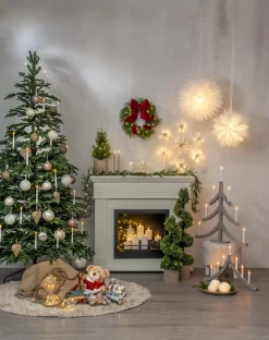 MERRY PAL Inomhusdekoration Julbjörn Batteri 28cm Beige