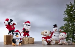 MERRY PAL Inomhusdekoration Julhund Batteri 33cm Svart